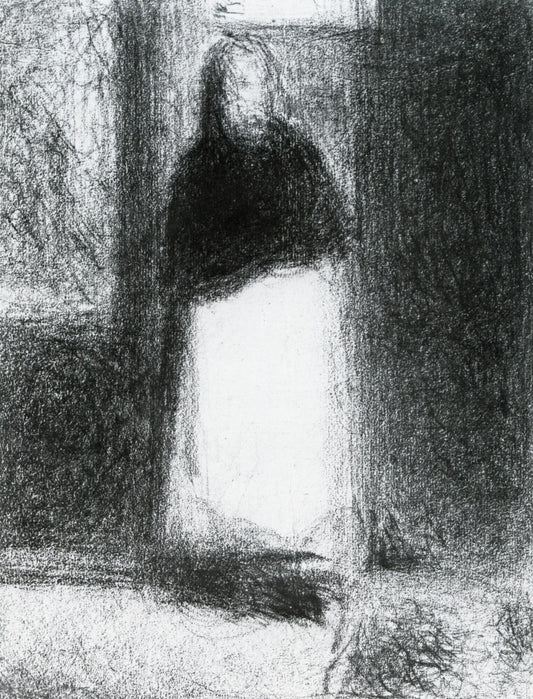 The Concierge by Georges Seurat,A3(16x12")Poster