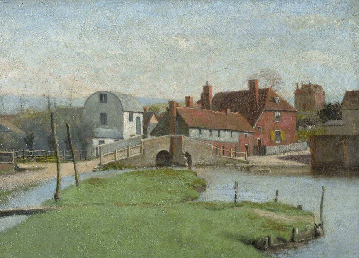 Eynsford, Kent, vintage artwork by Samuel Butler, 12x8" (A4) Poster