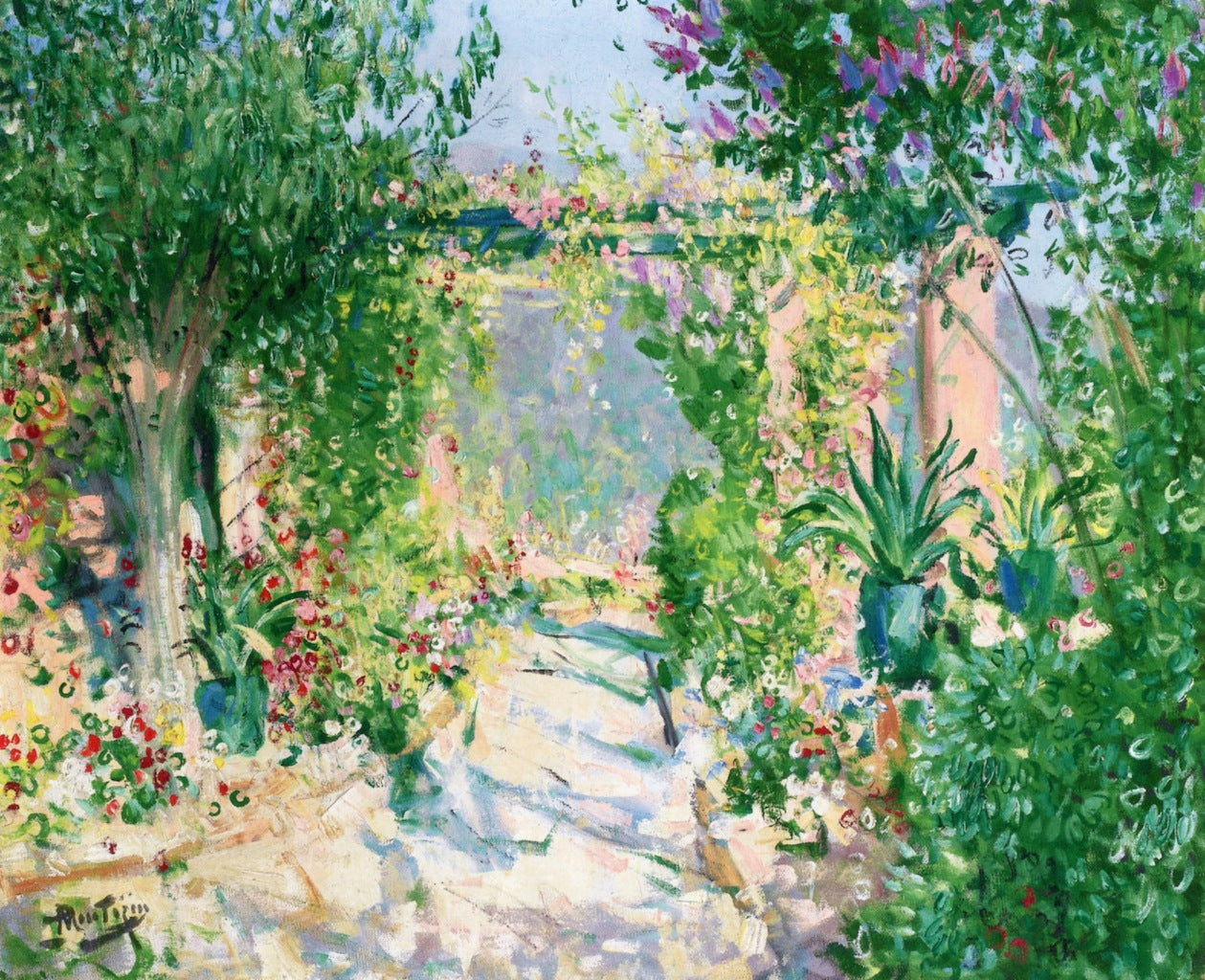 The Arbor, vintage artwork by Pierre-Eugène Montezin, 12x8" (A4) Poster