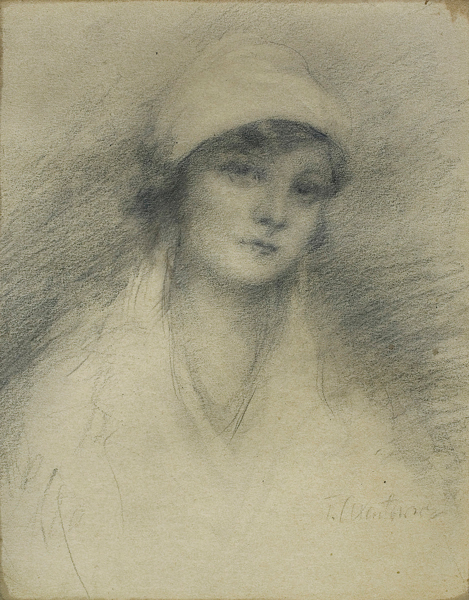 Portrait of a girl in the bonnet by Theodor Axentowicz,A3(16x12")Poster