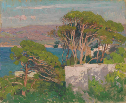 The Mediterranean Coast by Emanuel Phillips Fox,A3(16x12")Poster