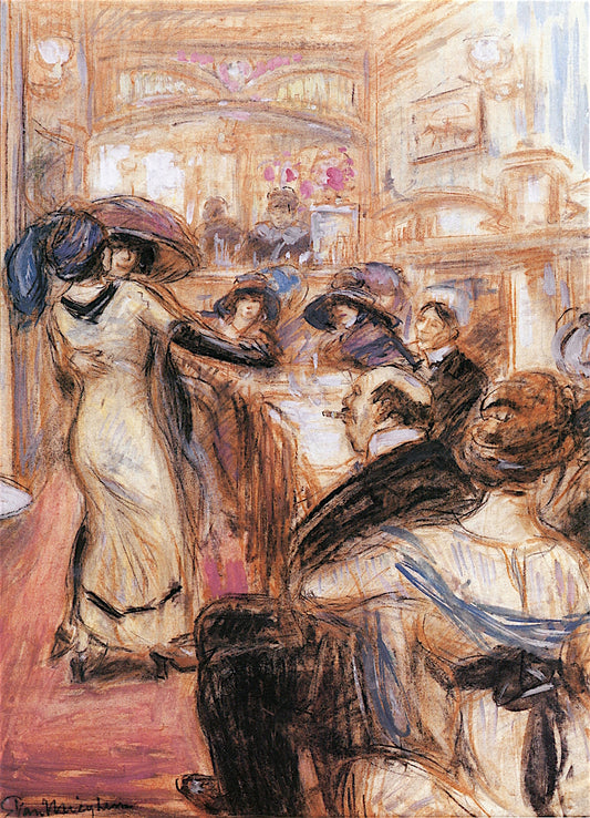 In a Tavern by Eugeen van Mieghem,16x12(A3) Poster