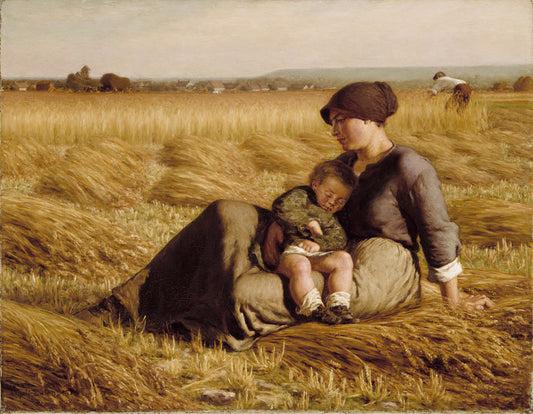 Noon-day Rest, vintage artwork by Wyatt Eaton, 12x8" (A4) Poster