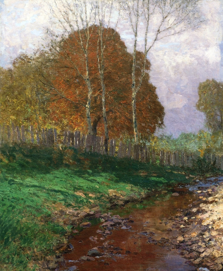 The Krems Valley, Autumn, vintage artwork by Alfred Zoff, 12x8" (A4) Poster