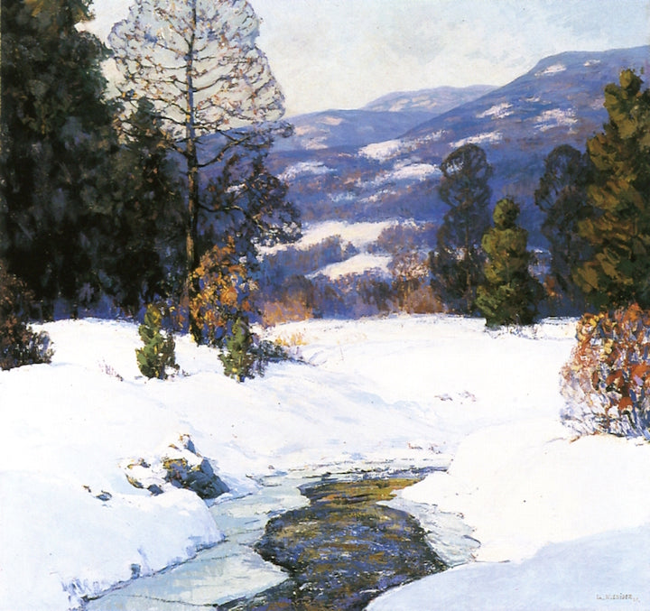 Distant Hills, Winter by Walter Koeniger,16x12(A3) Poster
