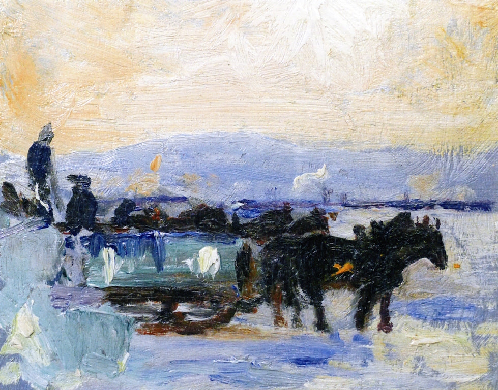 The Ice: Cutting on the St. Lawrence by Maurice Cullen,A3(16x12")Poster