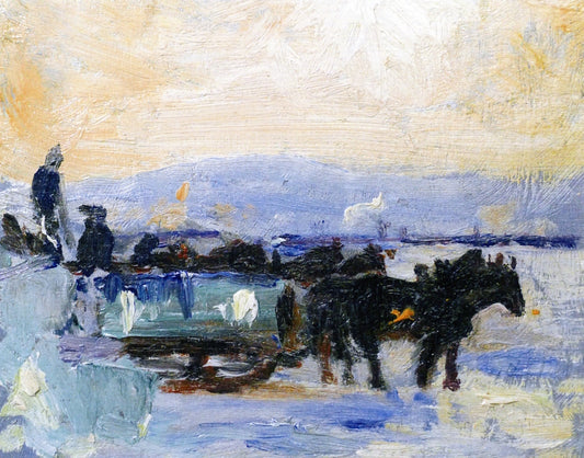 The Ice: Cutting on the St. Lawrence by Maurice Cullen,A3(16x12")Poster