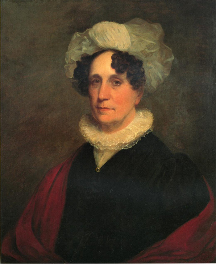 Mrs. William Palfrey, vintage artwork by John Wesley Jarvis, 12x8