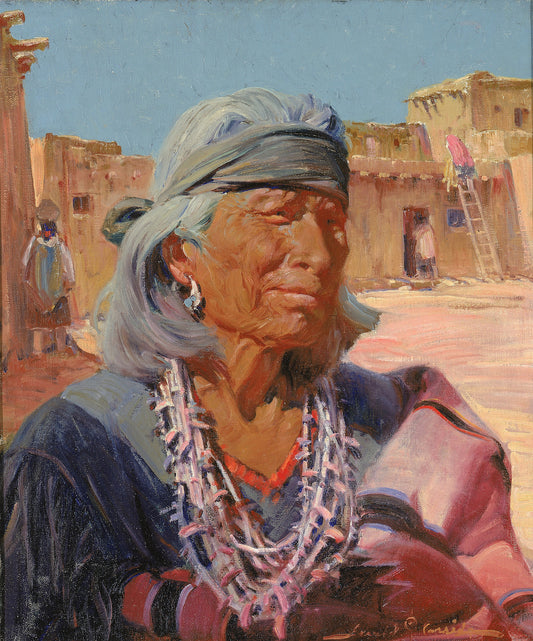 Old Man of Zuni, High Priest (Cacique) by Gerald Cassidy,16x12(A3) Poster