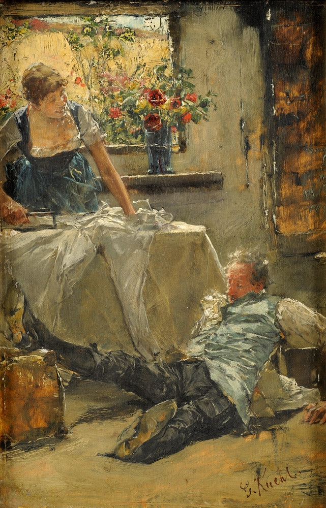 Petit Malheur, vintage artwork by Gotthardt Kuehl, 12x8" (A4) Poster