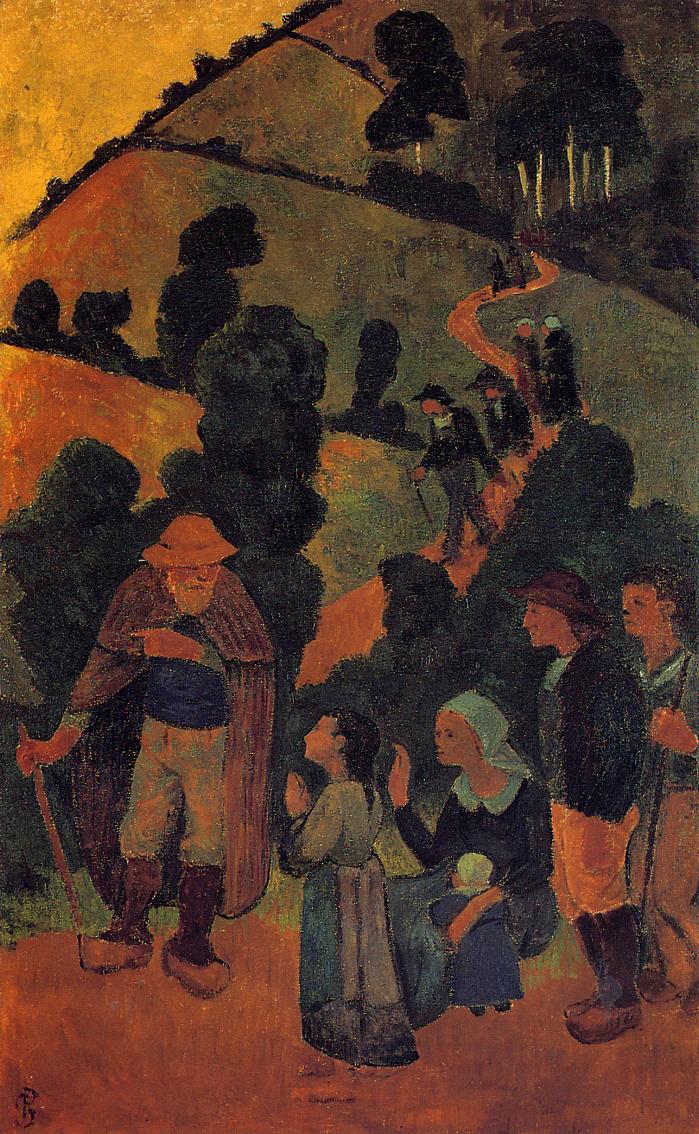 Bretons on a Path by Paul Serusier,A3(16x12")Poster