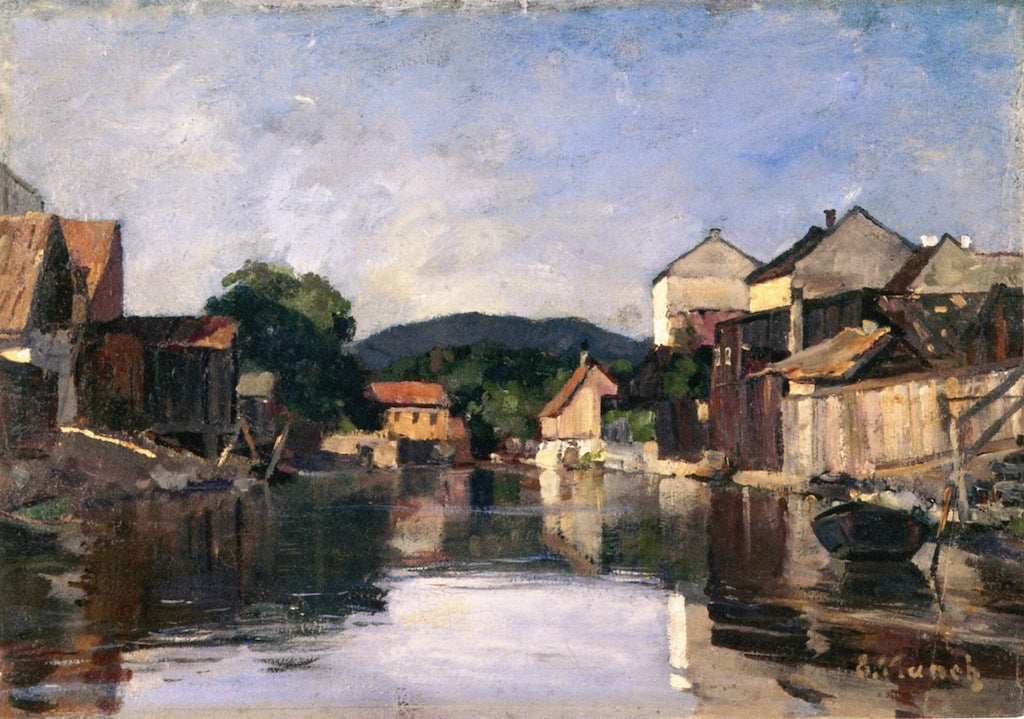 Akerselva by Slamotgangen by Edvard Munch,A3(16x12")Poster