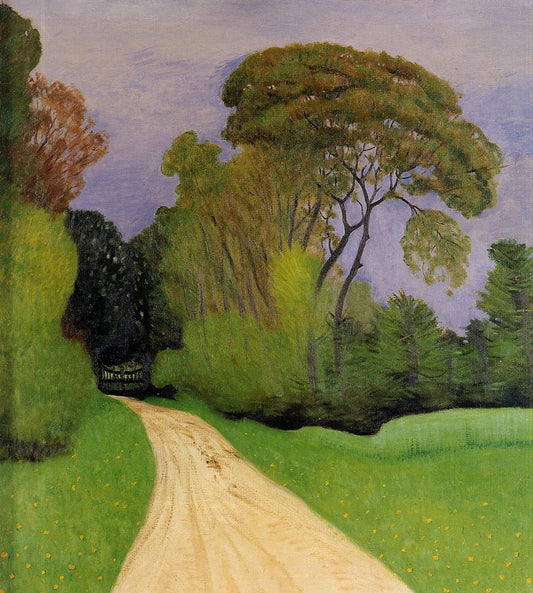 The Entrance to the Villa Beaulieu in Honfleur, vintage artwork by Felix Vallotton, 12x8" (A4) Poster