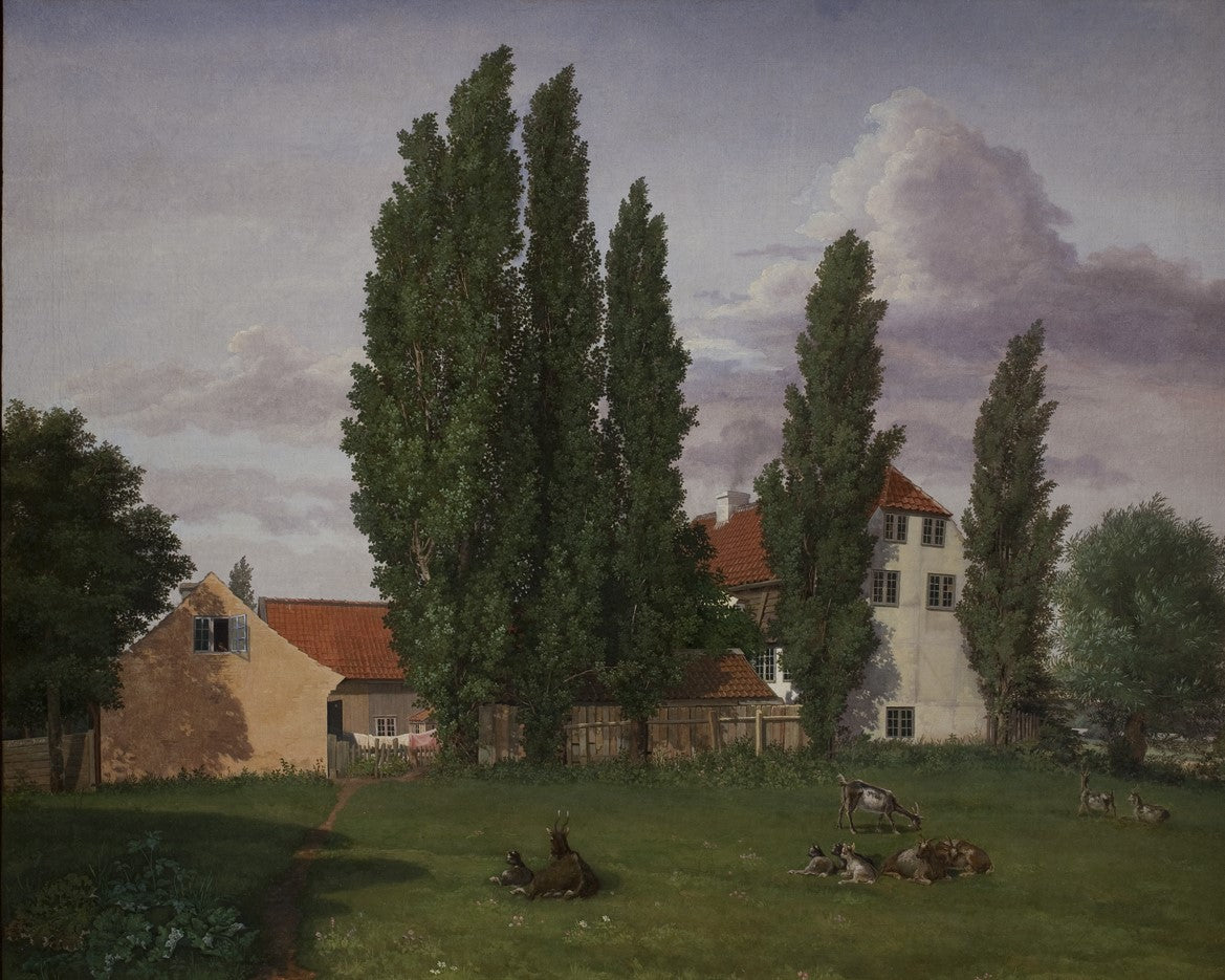 Marialyst at Frederiksberg, Ole Winstrup's House, vintage artwork by Frederik Sødring, A3 (16x12") Poster Print