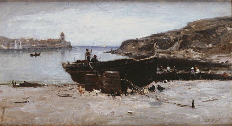The Port of Collioure, vintage artwork by Jacques Barthelemy Appian, A3 (16x12") Poster Print