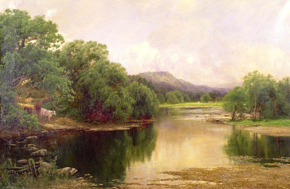 The Golden Vale, vintage artwork by John Clayton Adams, 12x8" (A4) Poster