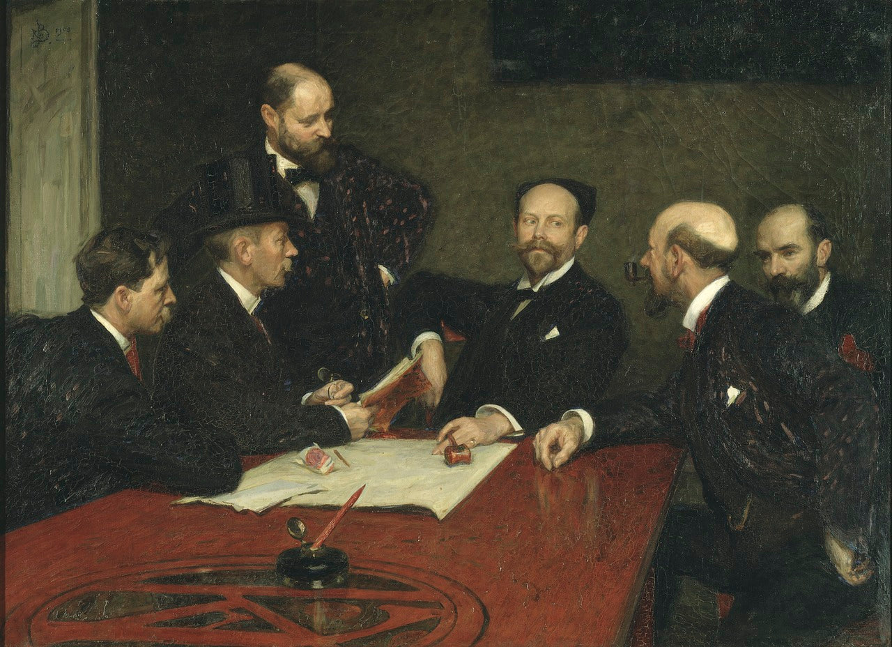 The Council of the Society of Artists by Richard Bergh,A3(16x12")Poster