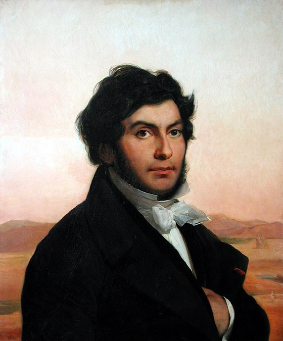 Jean-Francois Champollion, vintage artwork by Leon Cogniet, A3 (16x12") Poster Print