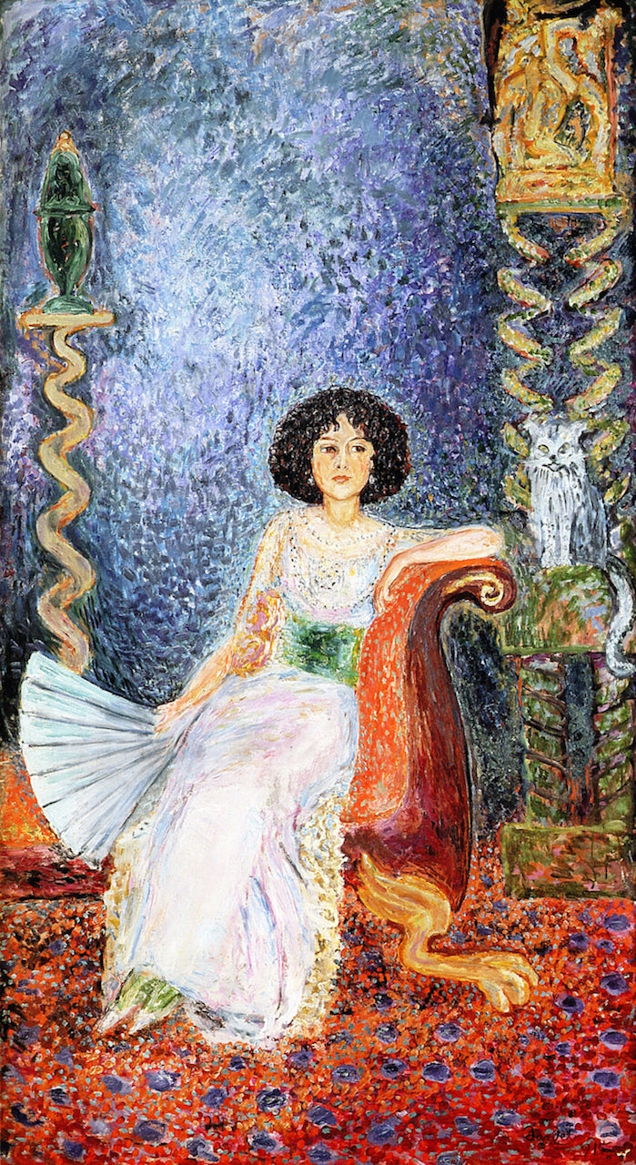 Ellen Roosval, F. von Hallwyl, vintage artwork by Nils Dardel, 12x8" (A4) Poster