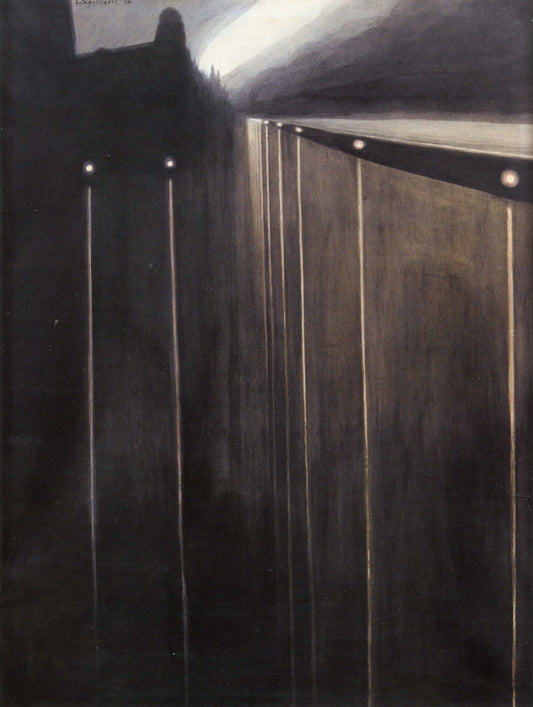 The Ostend Dyke with Lamp Posts by Léon Spilliaert,16x12(A3) Poster