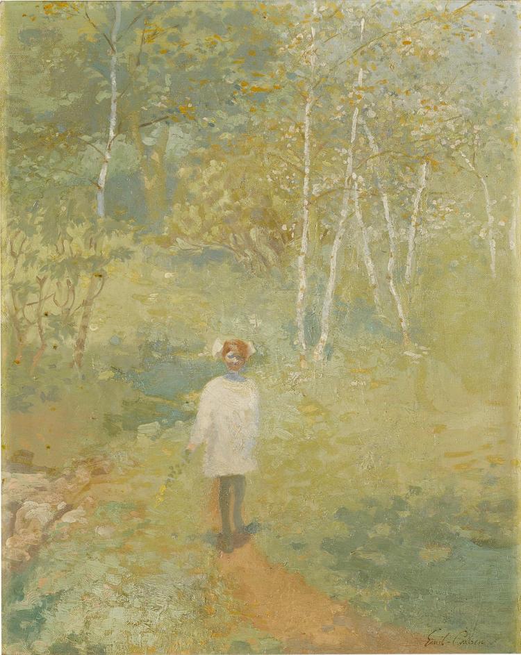 Child in the Fforest by Emil (Soren Emil) Carlsen,A3(16x12")Poster