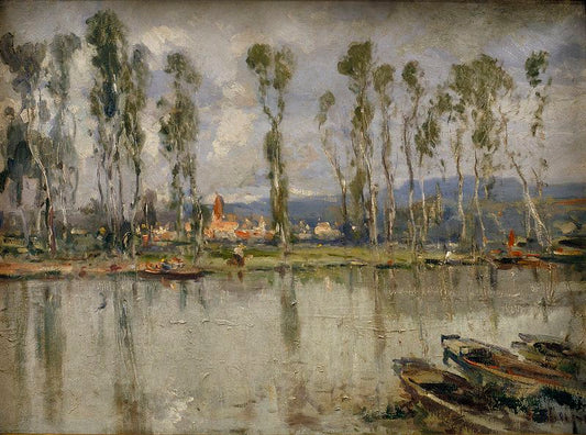 El Marne, vintage artwork by Eliseo Meifren i Roig, 12x8" (A4) Poster
