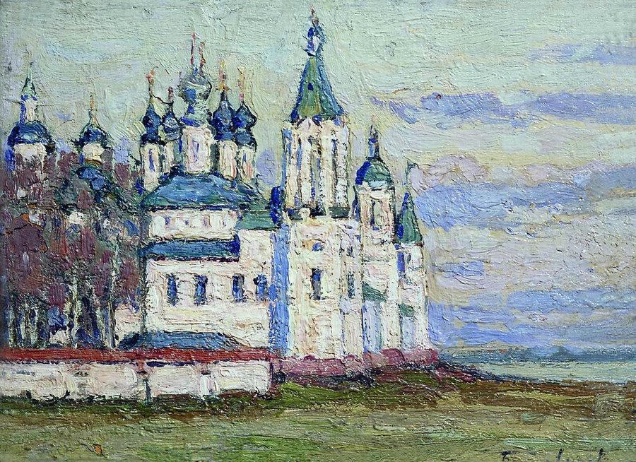 A Monastery by Petr Petrovichev,16x12(A3) Poster