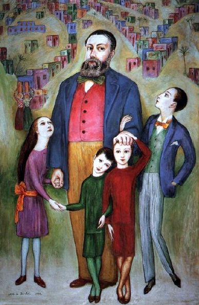 The Father, vintage artwork by Nils Dardel, 12x8" (A4) Poster