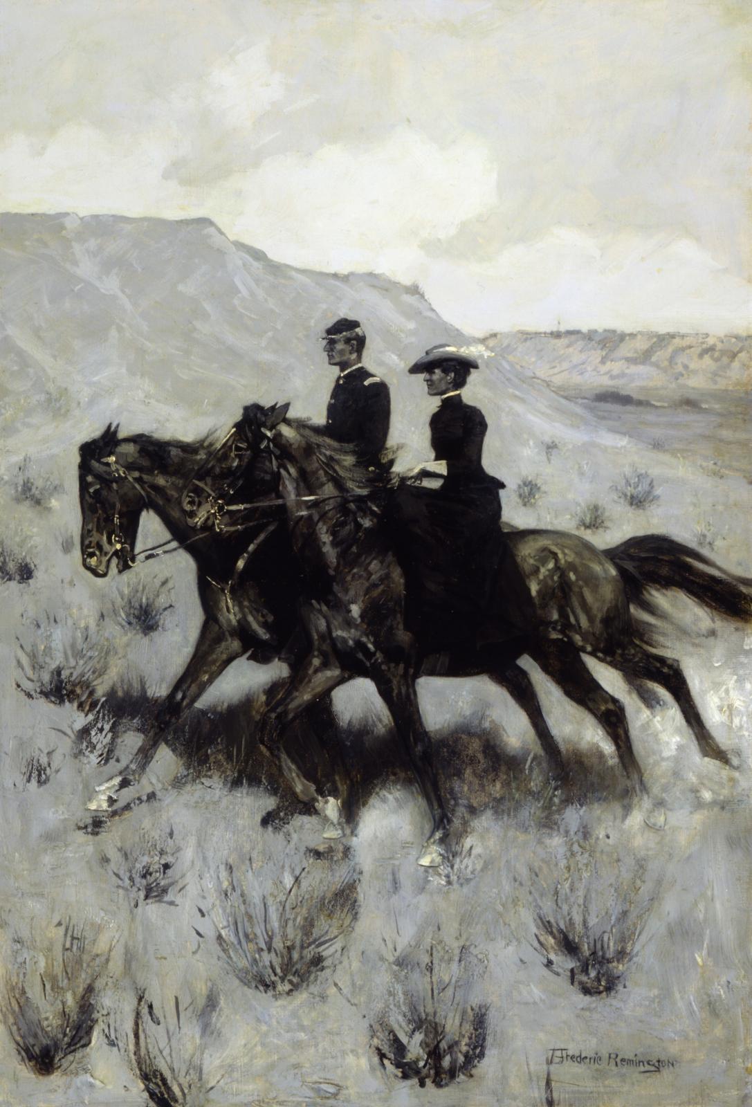 The Escort by Frederic Remington,A3(16x12")Poster