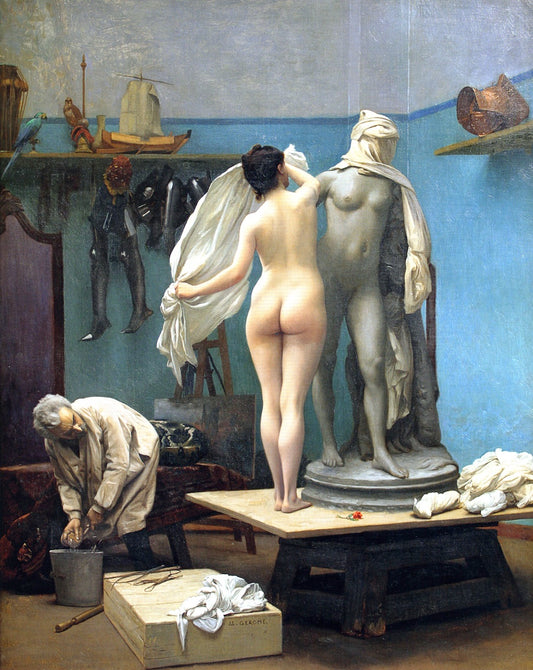 The End of the Sitting, vintage artwork by Jean-Leon Gerôme, 12x8" (A4) Poster