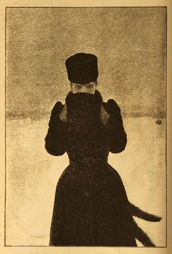 La frileuse by Jan van Beers,A3(16x12")Poster