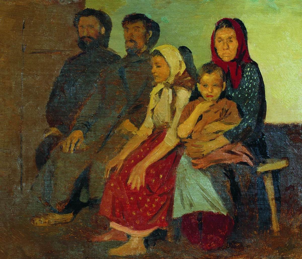Waiting for the Newlyweds by Andrei Petrovich Riabushkin,A3(16x12")Poster