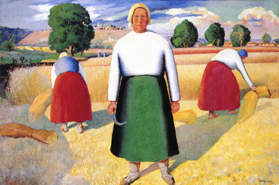 Reapers by Kasimir Malevich,16x12(A3) Poster