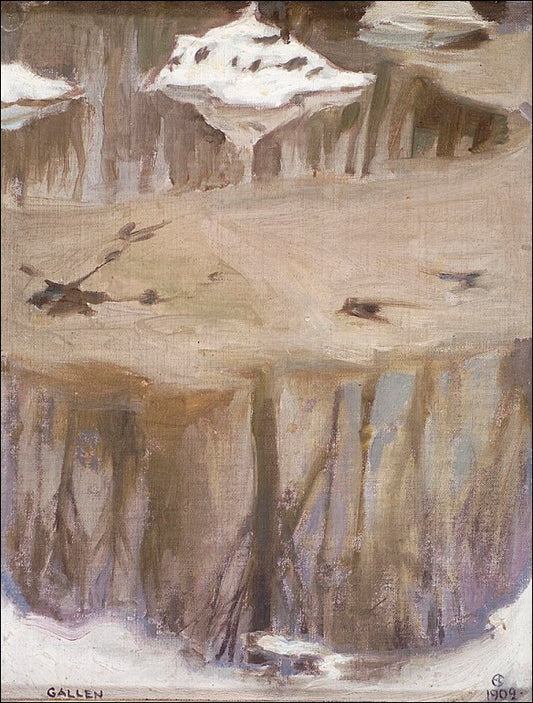 Heijastuksia, vintage artwork by Akseli Gallen-Kallela, 12x8" (A4) Poster