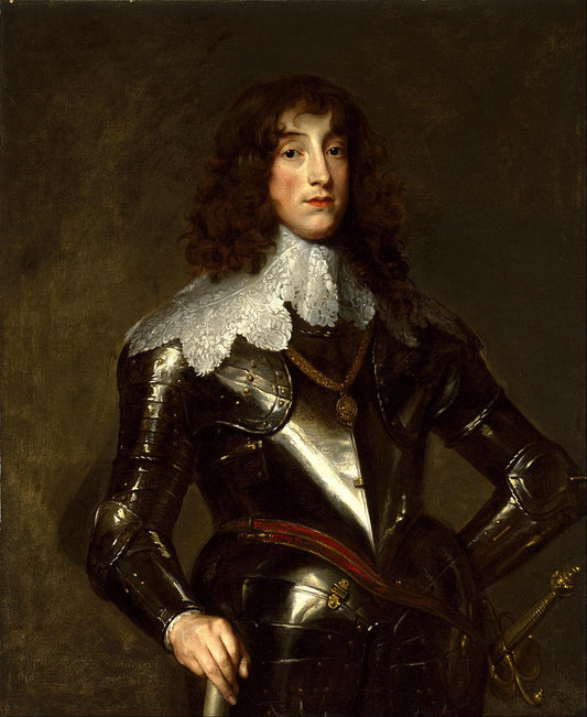 Charles Louis, Elector Palatine, vintage artwork by Anthony van Dyck, 12x8" (A4) Poster