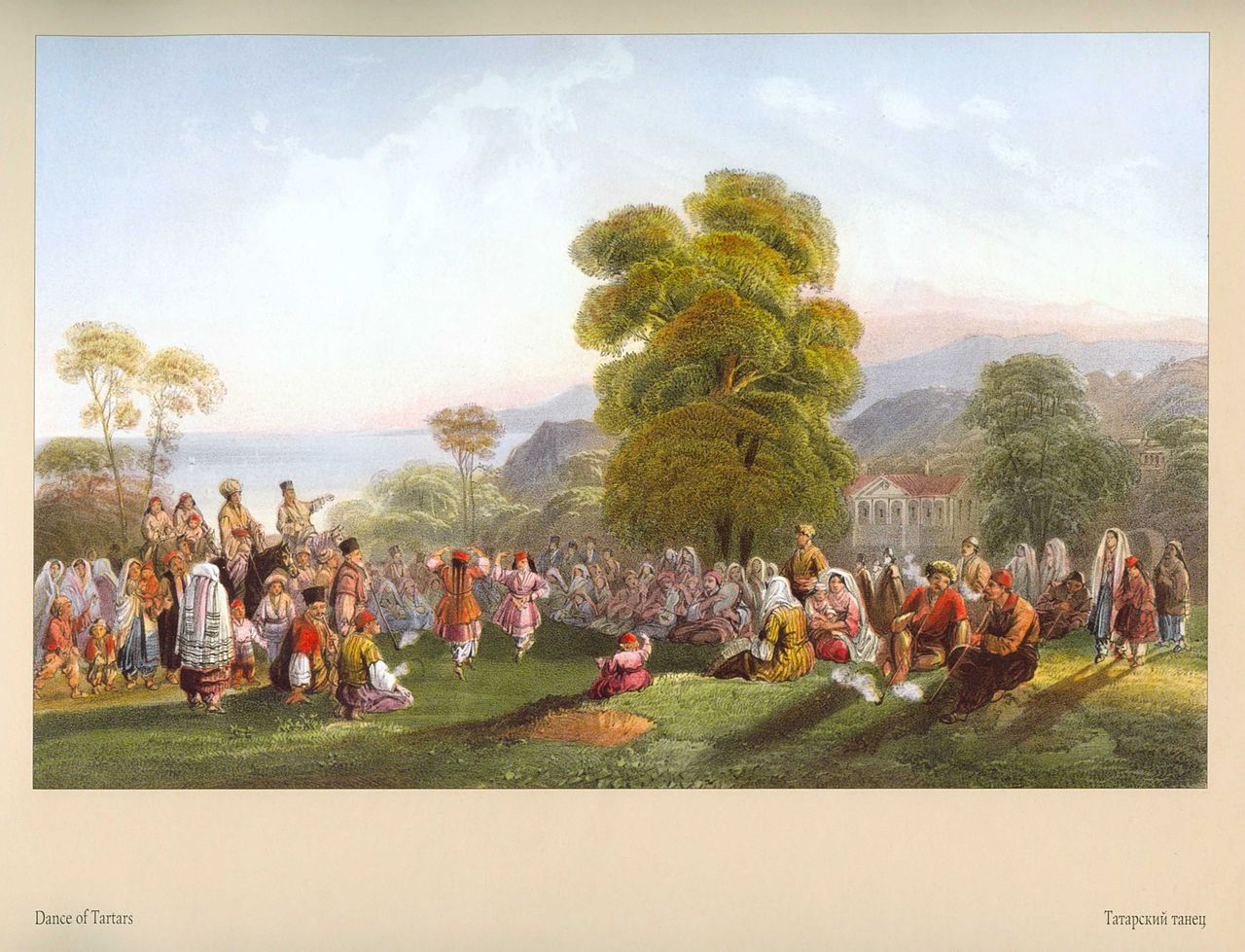Tatar Dance, vintage artwork by Carlo Bossoli, A3 (16x12") Poster Print