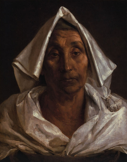 Old Italian peasant, vintage artwork by Theodore Gericault, 12x8" (A4) Poster