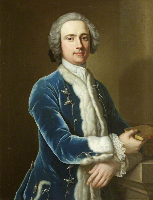 James Lenox Naper (1712/1713–1776), Later Dutton, vintage artwork by Attributed to George Knapton, 12x8" (A4) Poster