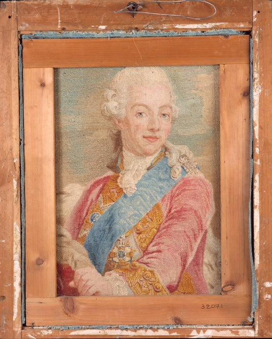 Portrait of Gustav III of Sweden, vintage artwork by Gustaf Lundberg, 12x8" (A4) Poster