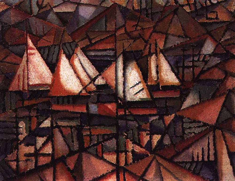 Barcos by Amadeu de Sousa Cardoso,16x12(A3) Poster