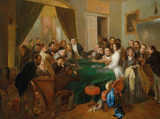 La Traviata - The eclat at the table, vintage artwork by Carl d'Unker, 12x8" (A4) Poster