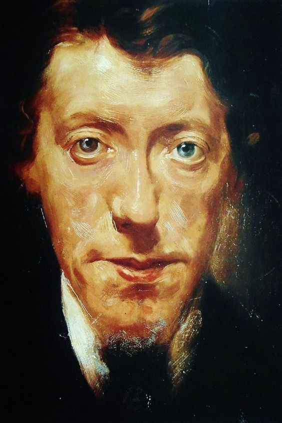 Portrait of Belgian Artist Edgard Tytgat, vintage artwork by Maurice Langaskens, 12x8" (A4) Poster