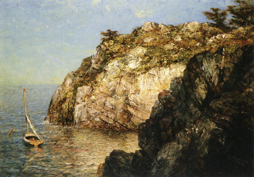 Moored Along the Cliffs by James Gale Tyler,A3(16x12")Poster