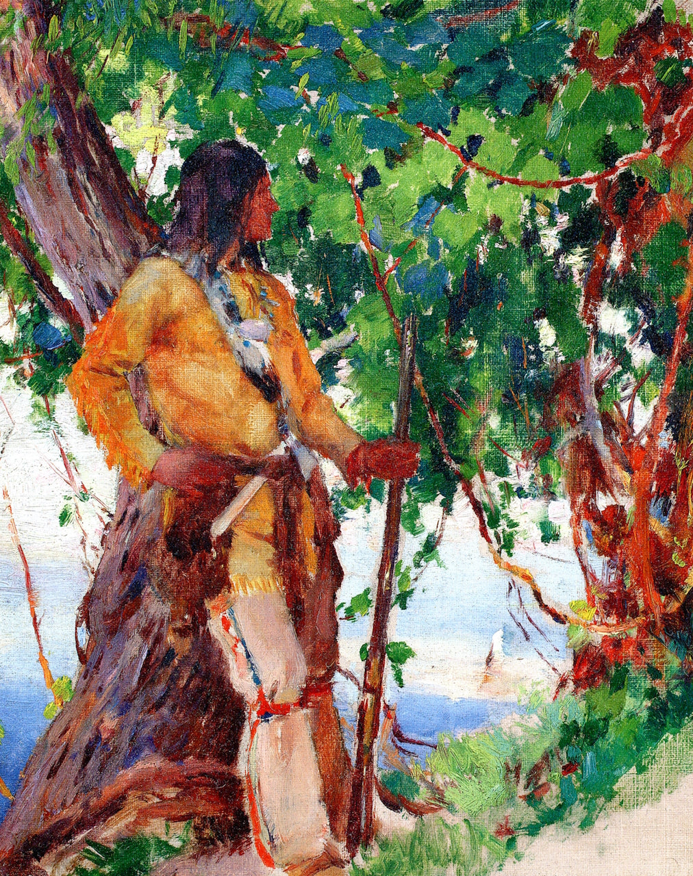 The Sentinel, vintage artwork by William Blair Bruce, 12x8" (A4) Poster