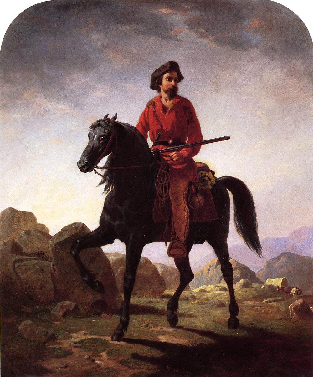 Kit Carson, vintage artwork by William Tylee Ranney, A3 (16x12") Poster Print