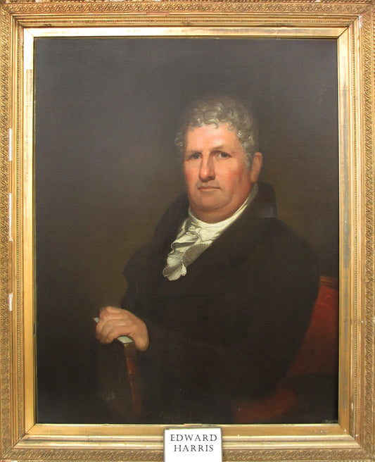 Edward Harris, vintage artwork by Rembrandt Peale, 12x8" (A4) Poster