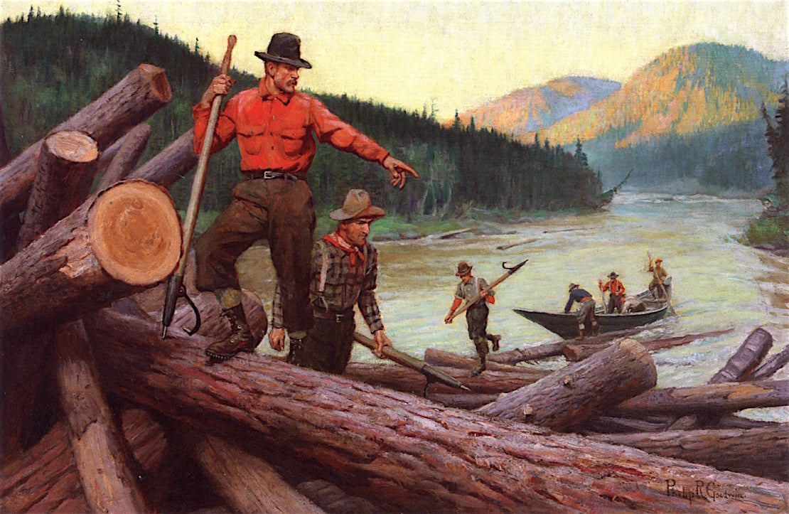 Loggers by Philip R. Goodwin,16x12(A3) Poster