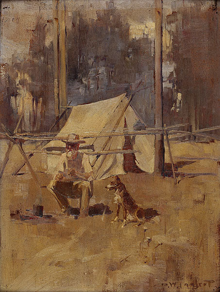 Sheoak Sam, vintage artwork by George W. Lambert, 12x8" (A4) Poster