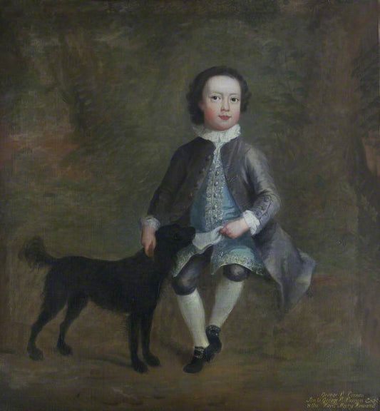 George Venables-Vernon as a Boy, vintage artwork by Thomas Hudson, 12x8" (A4) Poster