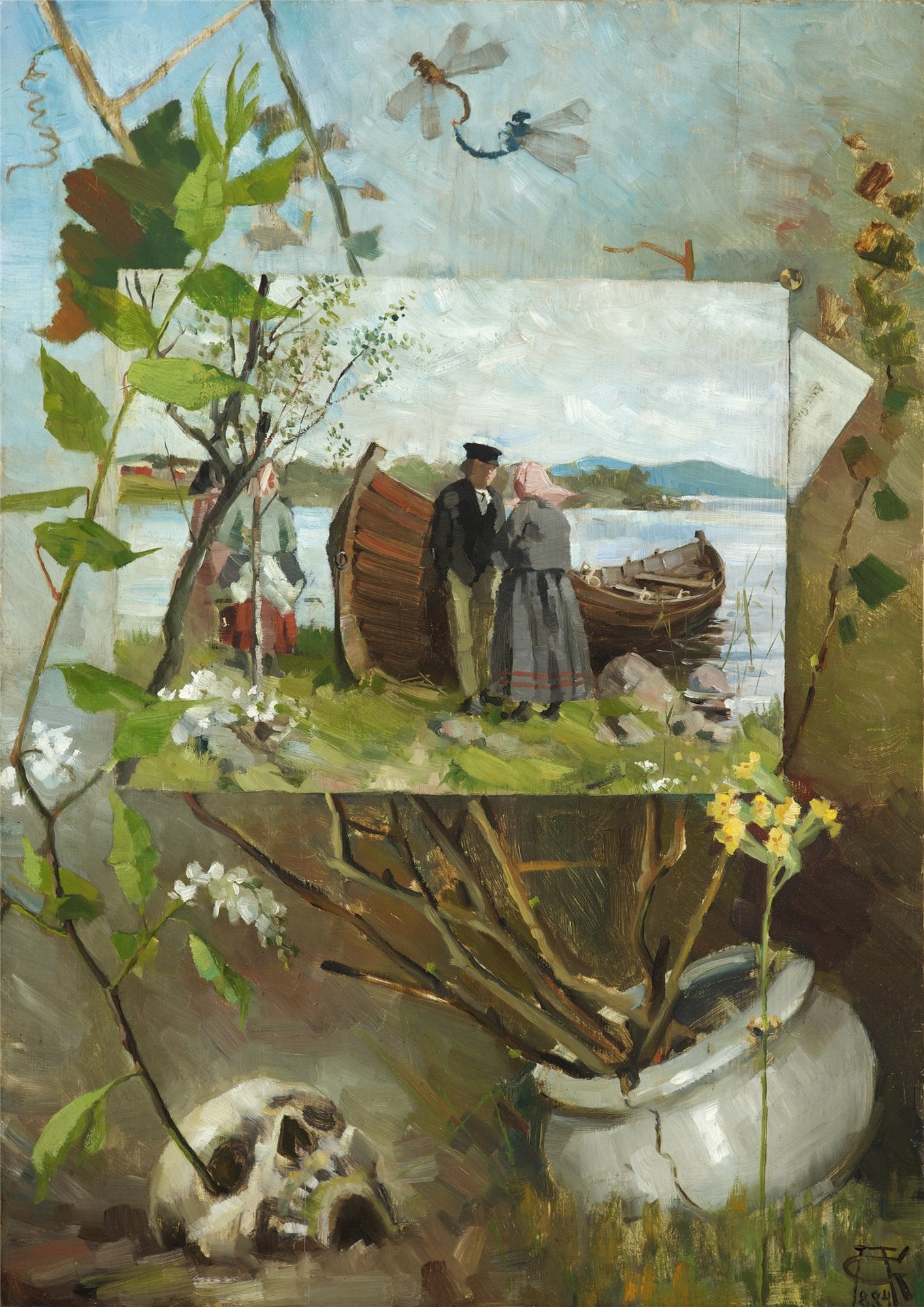 In Spring, vintage artwork by Akseli Gallen-Kallela, 12x8" (A4) Poster